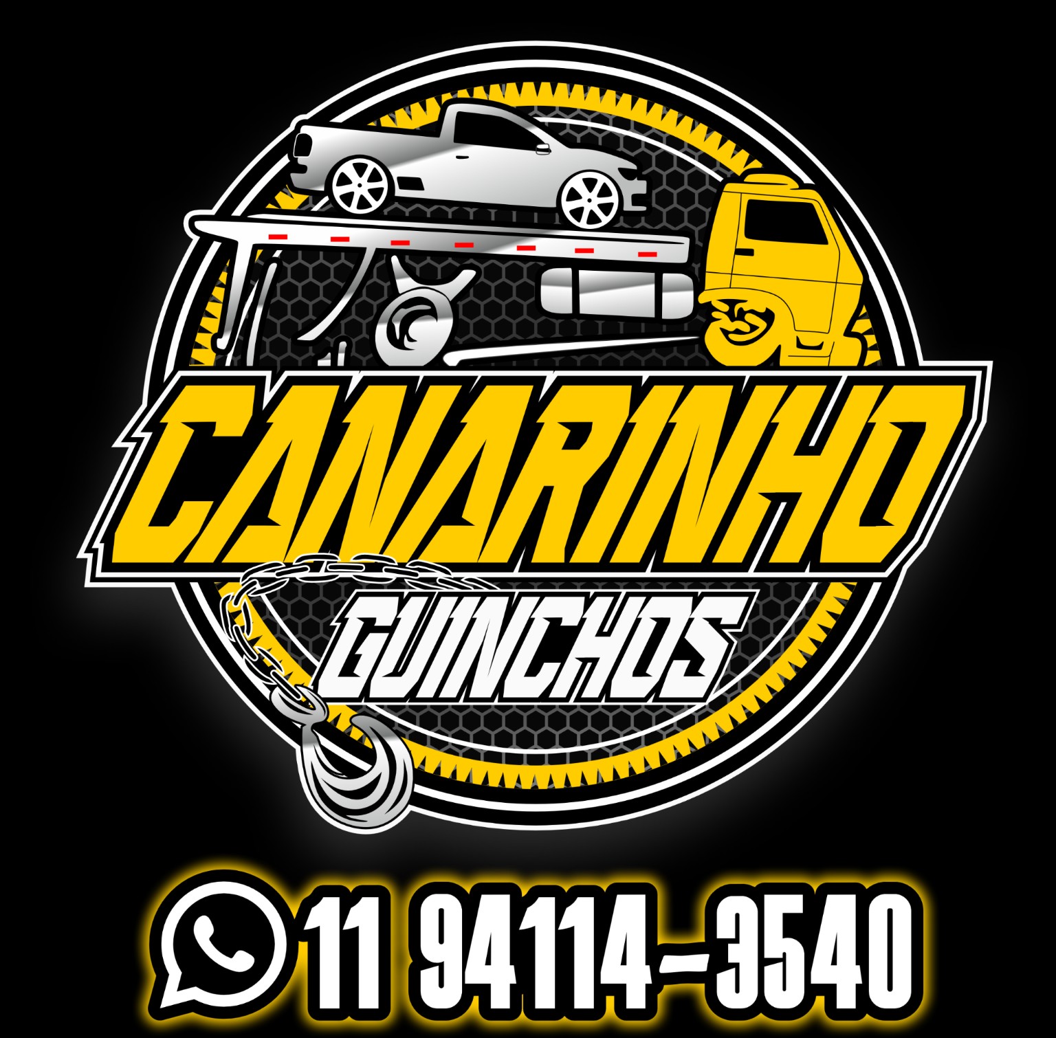 Logo Canarinho Guinchos - guincho de motos em Osasco